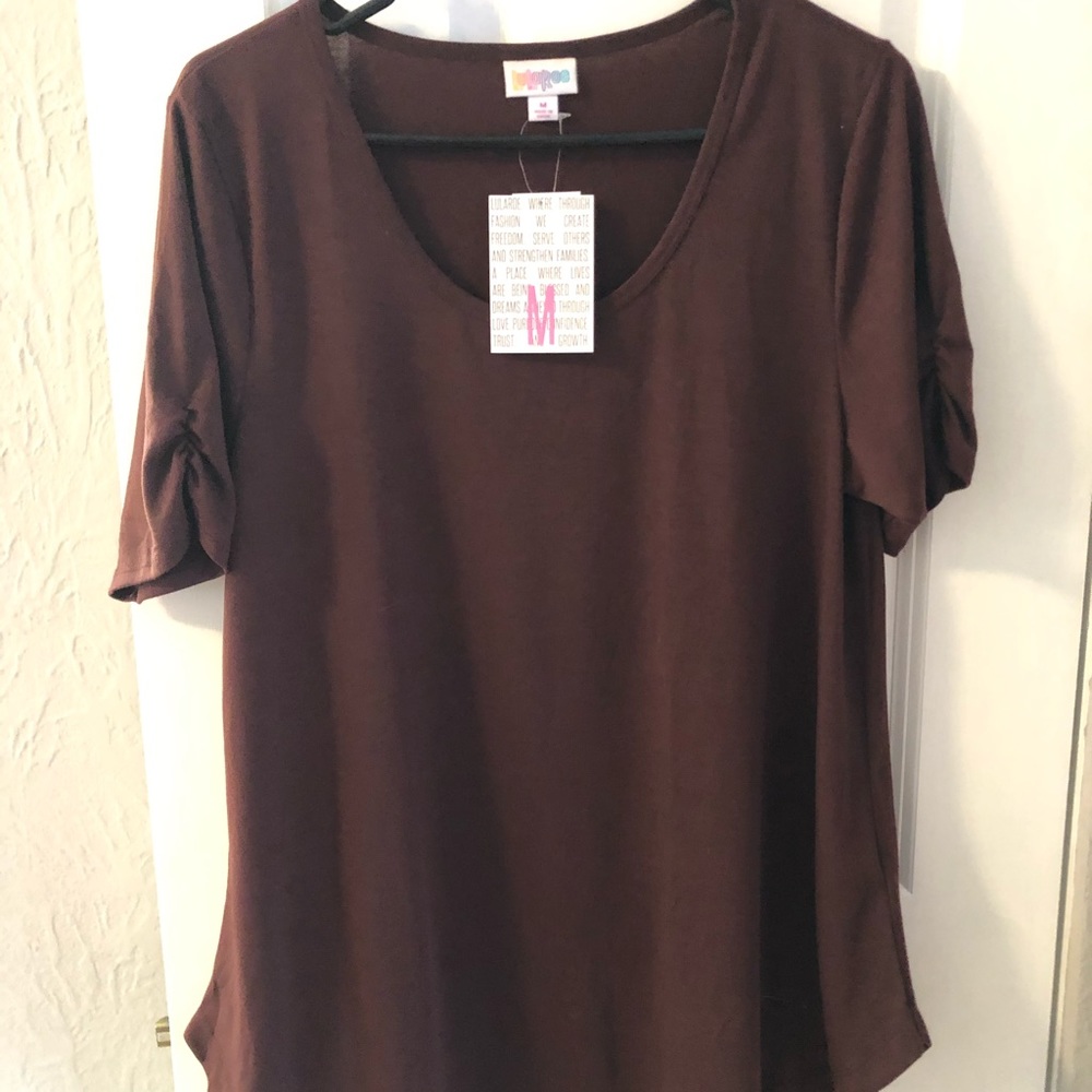 NWT lularoe solid Morgan flare tee